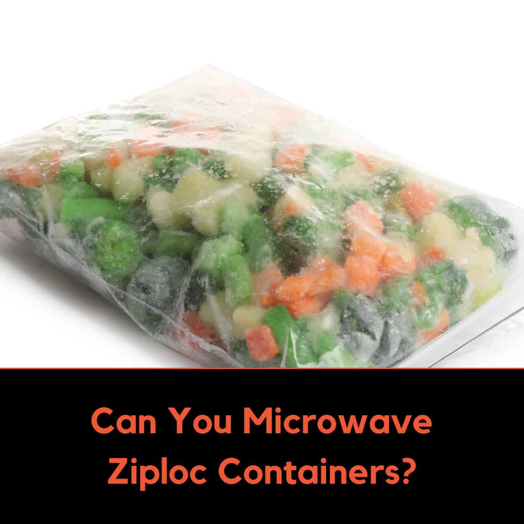 Frozen vegetables inside a clear ziplock bag