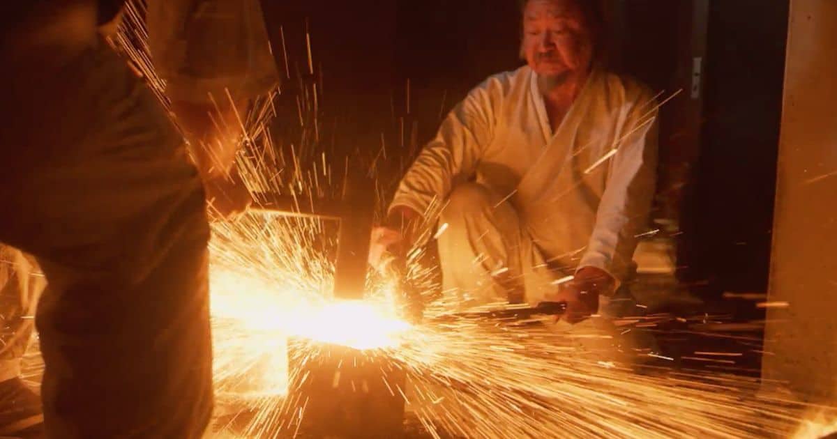 Japanese sword craftsmen in Seki City