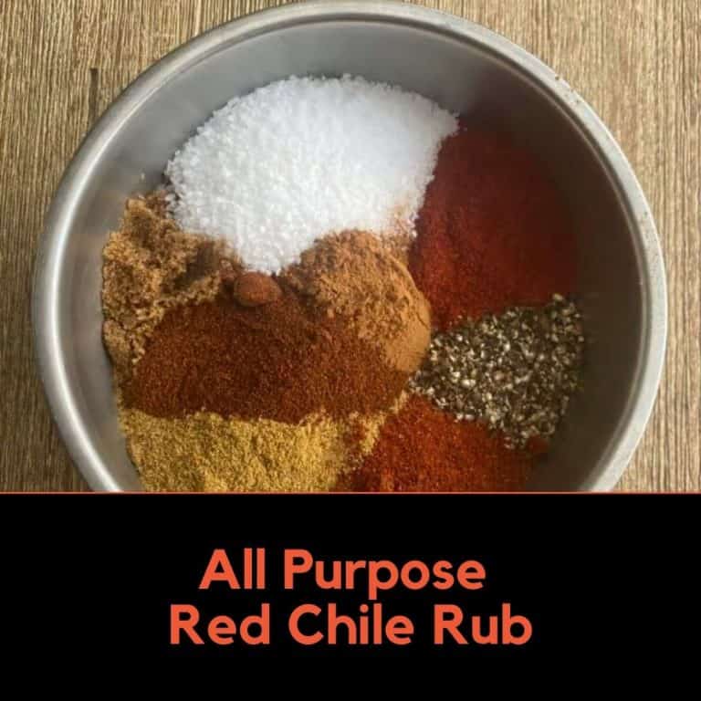 Red Chile Rub Spice Blend in Bowl