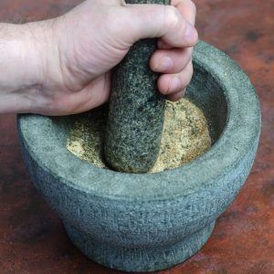 Grinding Spice Yourself with Mortar and Pestle