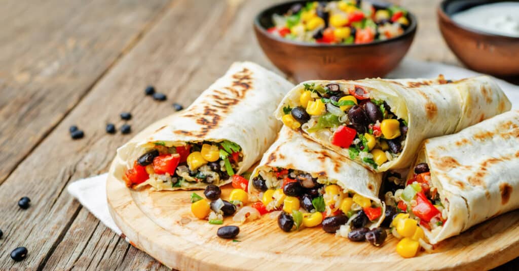 Vegetarian Burrito vs Enchilada