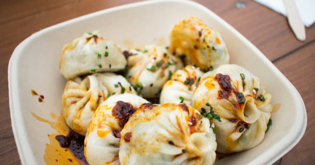 Dumplings with Chili Oil